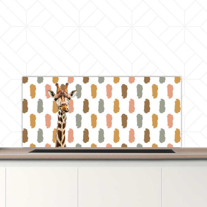 Spatscherm - Funny giraf vlekken