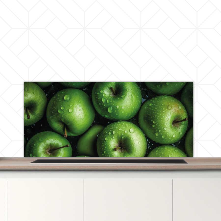 Spatscherm - Groene appels