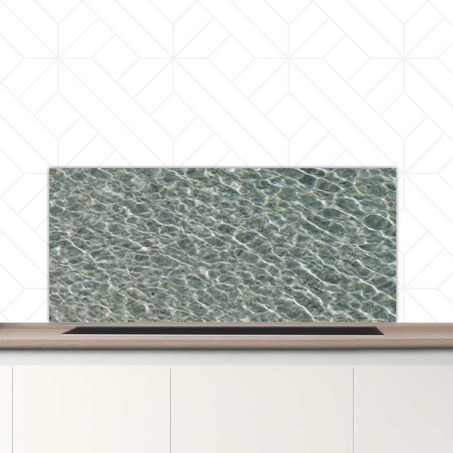 Spatscherm - Helderblauwe zee