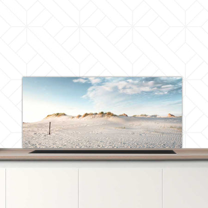 Spatscherm - Zandduin zonsondergang