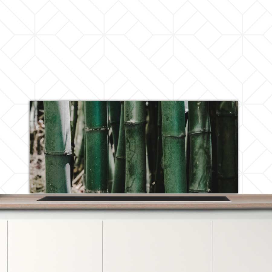 Spatscherm - Groene Bamboe