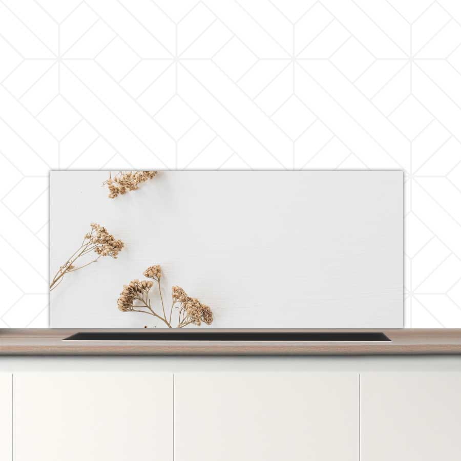 Spatscherm - Droogbloemen