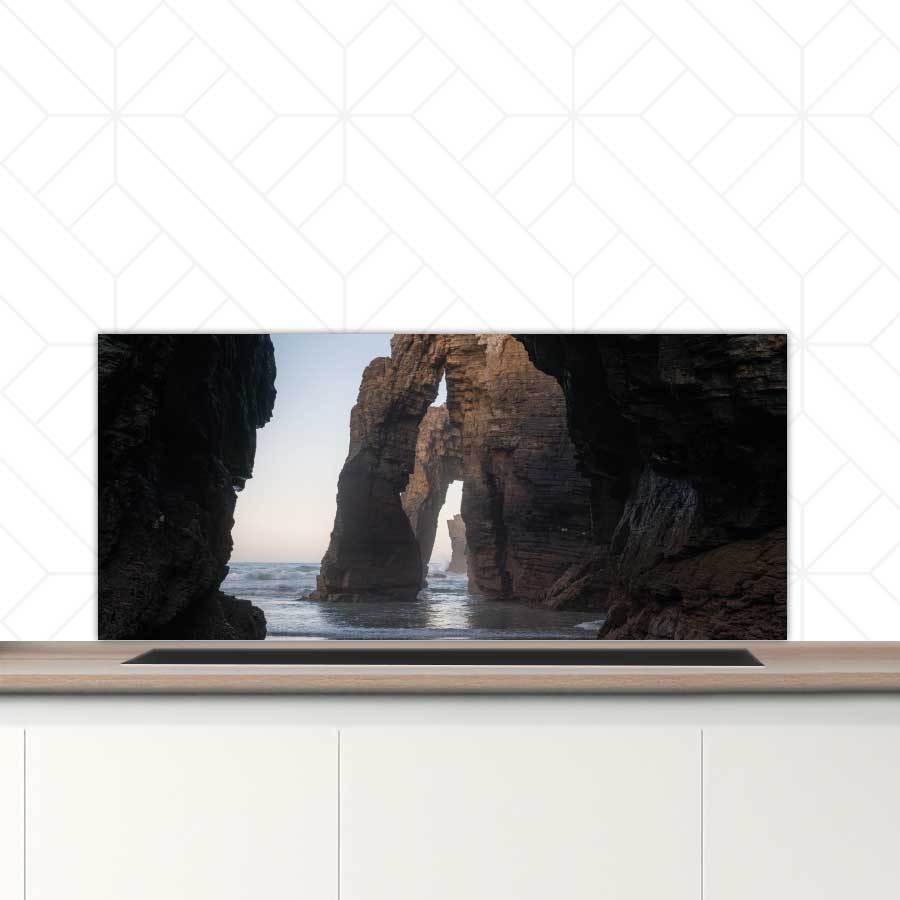 Spatscherm - Natuurlijke bogen