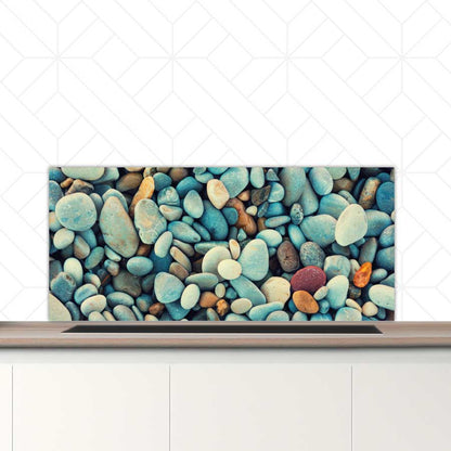 Spatscherm - Stenen strand