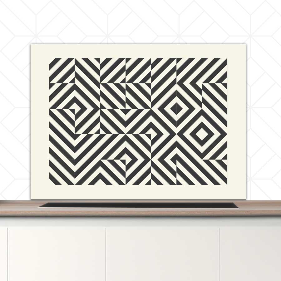 Spatscherm - Bauhaus vierkanten