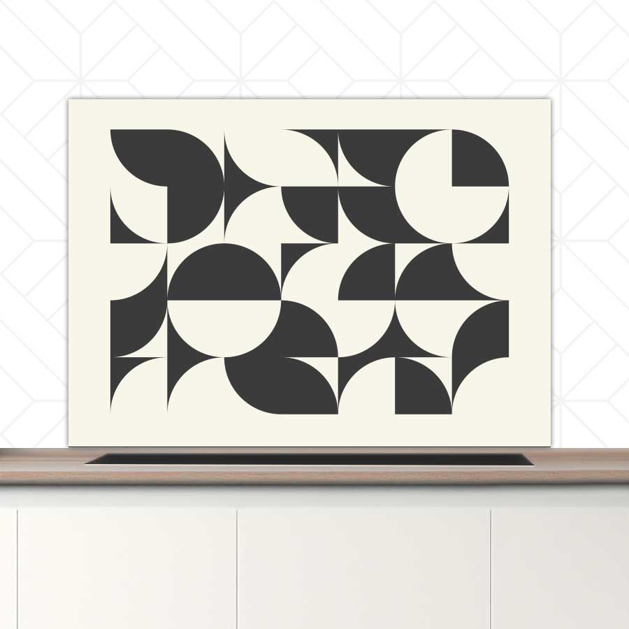 Spatscherm - Bauhaus cirkels