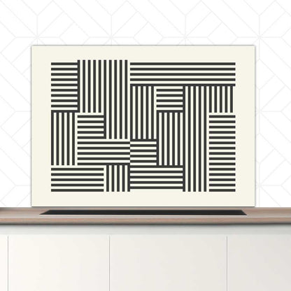 Spatscherm - Bauhaus lijnen