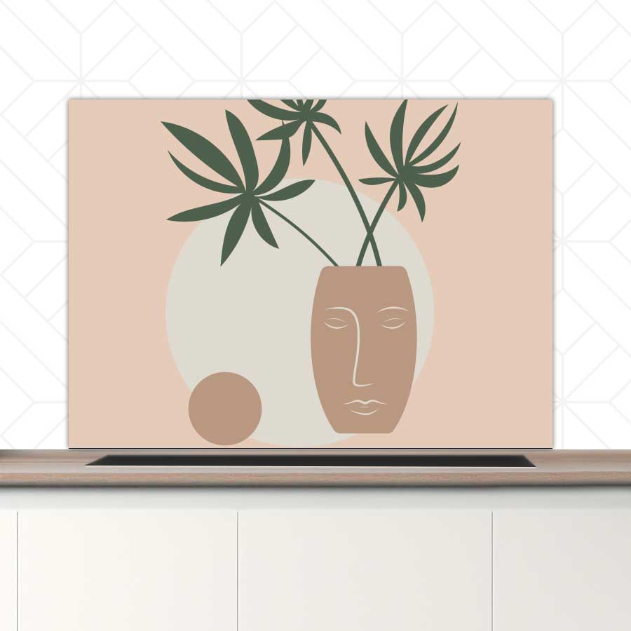 Spatscherm - Plant in vaas