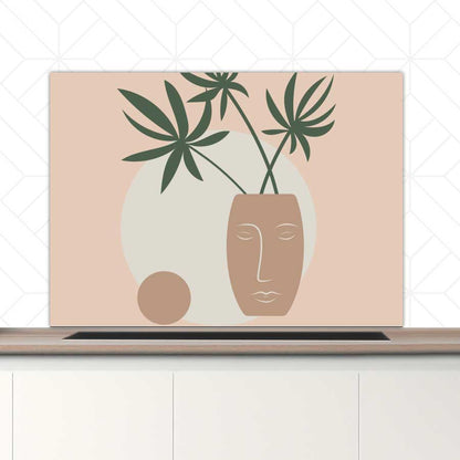 Spatscherm - Plant in vaas