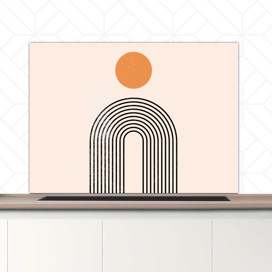 Spatscherm - Boho Regenboog