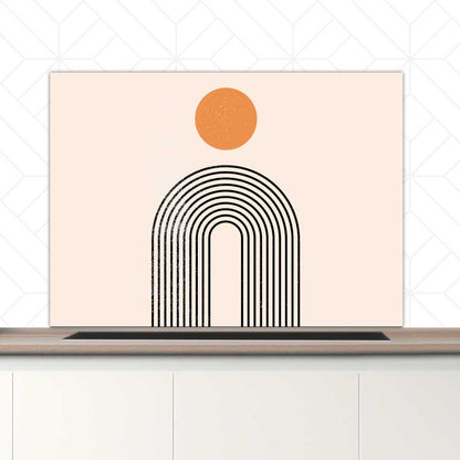 Spatscherm - Boho Regenboog