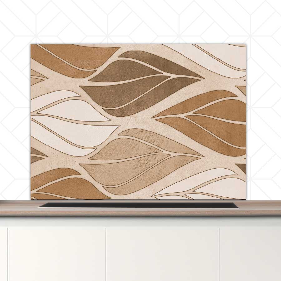 Spatscherm - Golvende bladeren