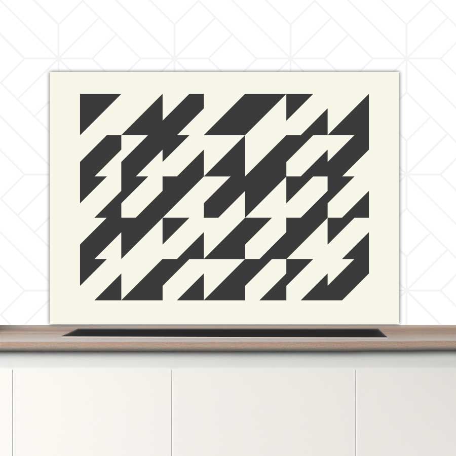 Spatscherm - Bauhaus driehoeken