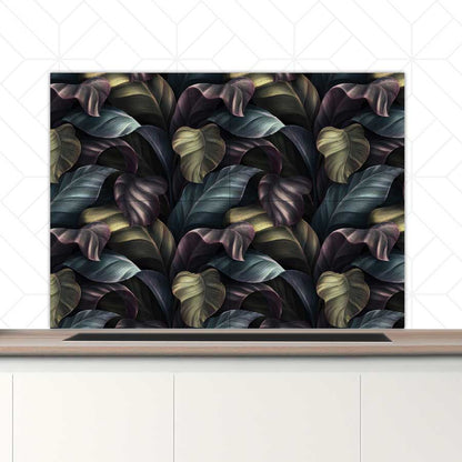 Spatscherm - Tropische bladeren