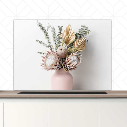 Spatscherm - Gedroogde bloemen