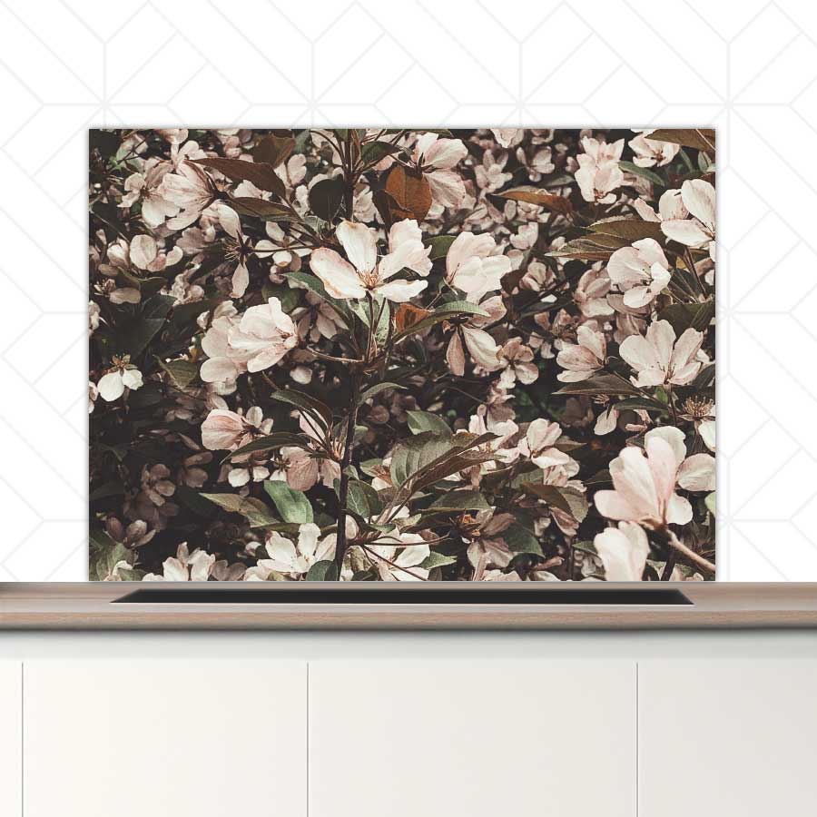 Spatscherm - Lente bloemen