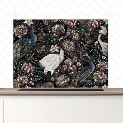 Spatscherm - Tropische vogels