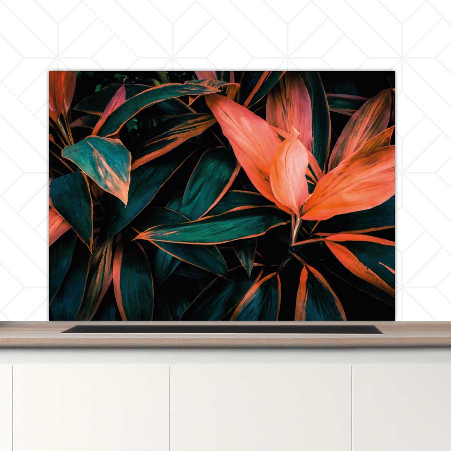 Spatscherm - Tropische bloem