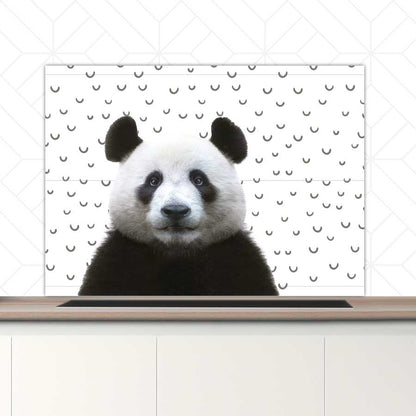 Spatscherm - Funny panda fugler