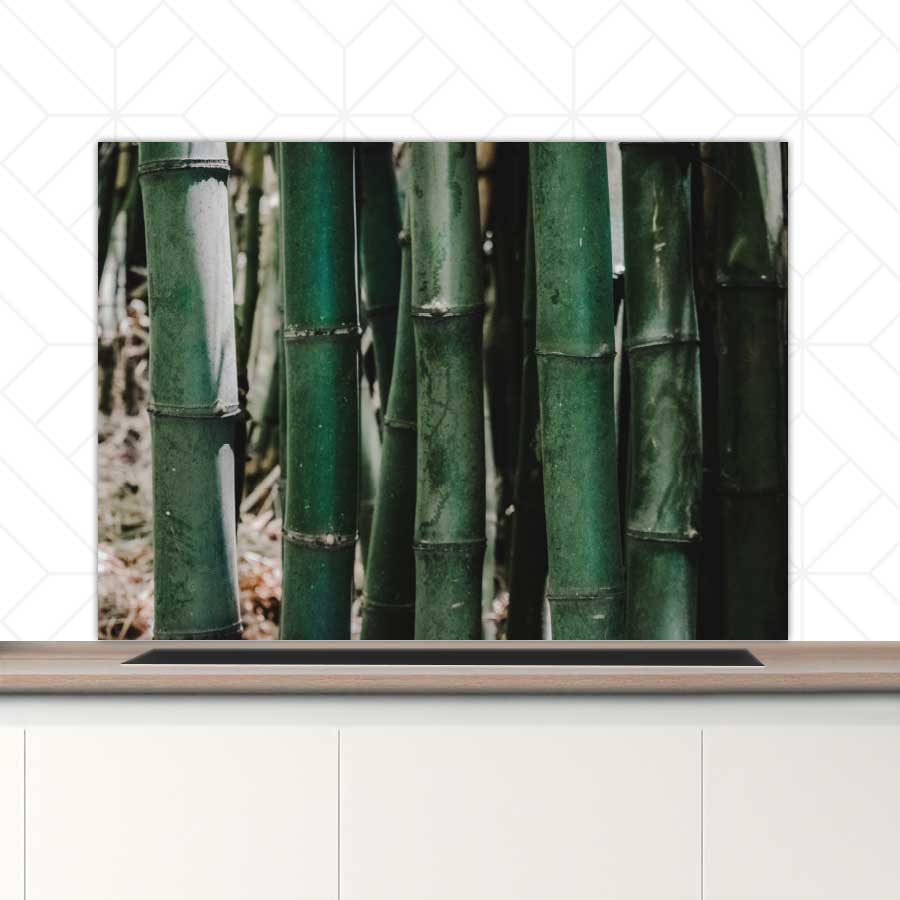 Spatscherm - Groene Bamboe