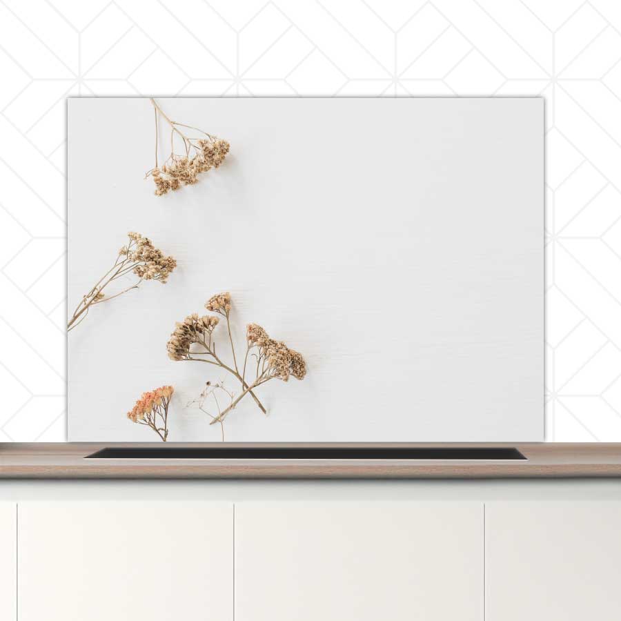 Spatscherm - Droogbloemen