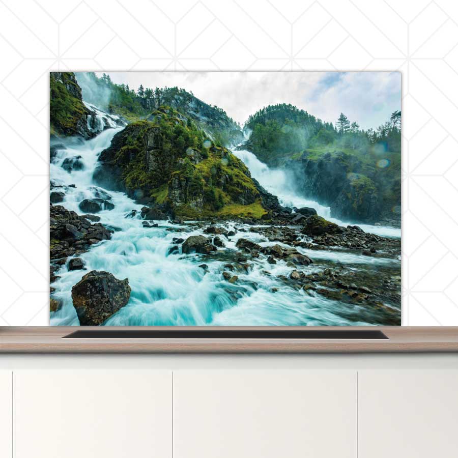 Spatscherm - Noordse waterval