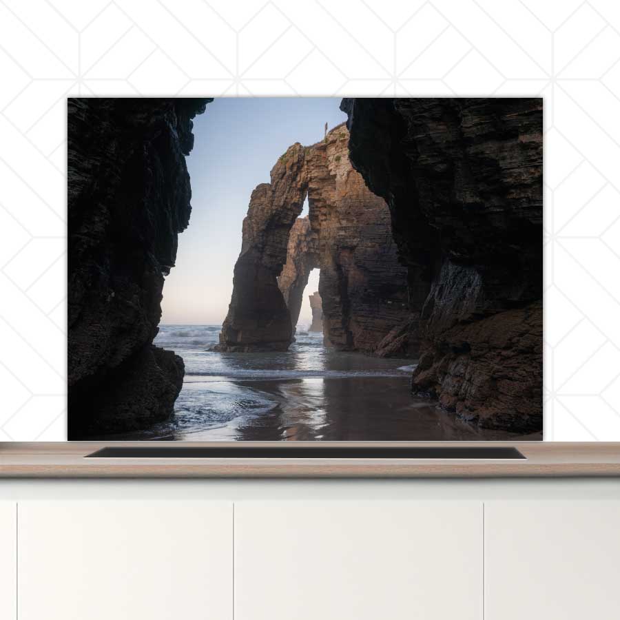 Spatscherm - Natuurlijke bogen