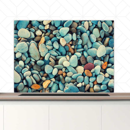 Spatscherm - Stenen strand