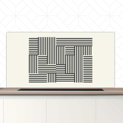 Spatscherm - Bauhaus lijnen