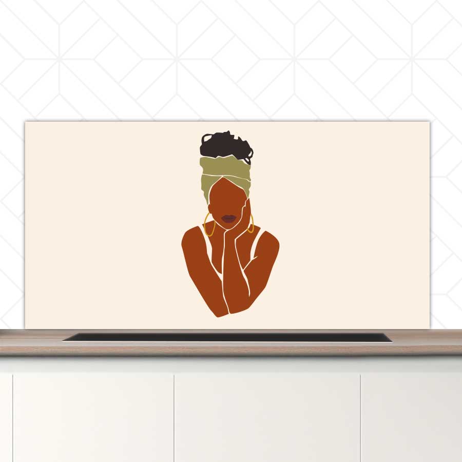 Spatscherm - Afrikaanse vrouw