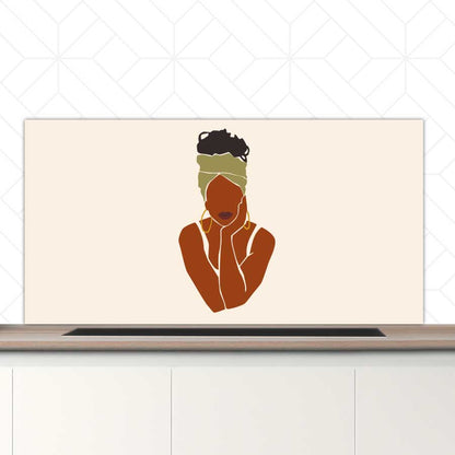 Spatscherm - Afrikaanse vrouw