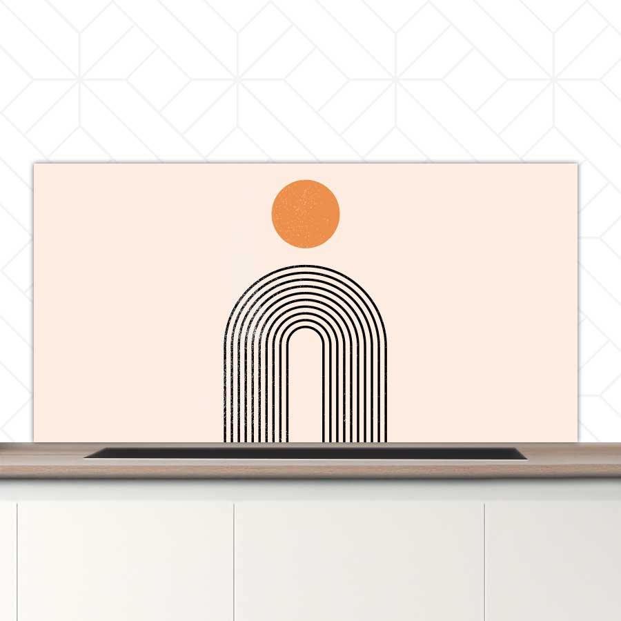 Spatscherm - Boho Regenboog