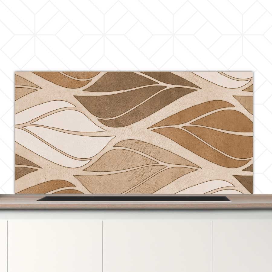 Spatscherm - Golvende bladeren