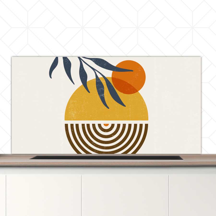 Spatscherm - Boho zonsondergang