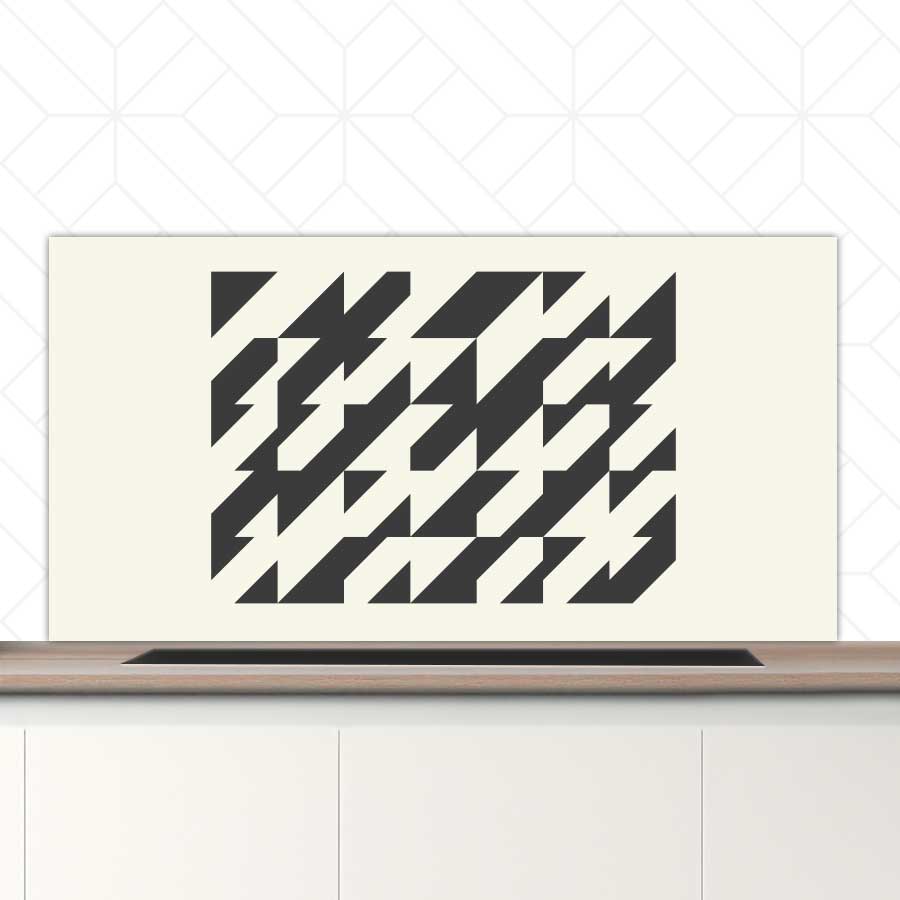 Spatscherm - Bauhaus driehoeken