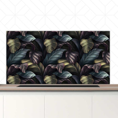 Spatscherm - Tropische bladeren