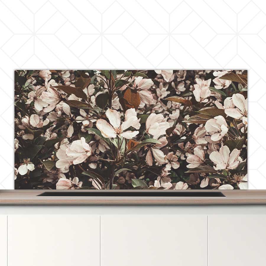 Spatscherm - Lente bloemen