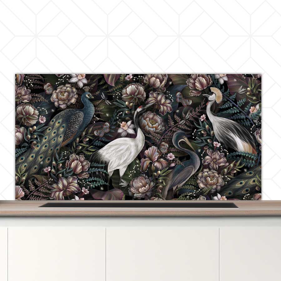 Spatscherm - Tropische vogels