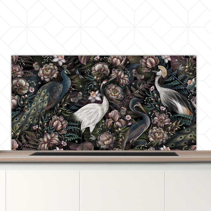 Spatscherm - Tropische vogels