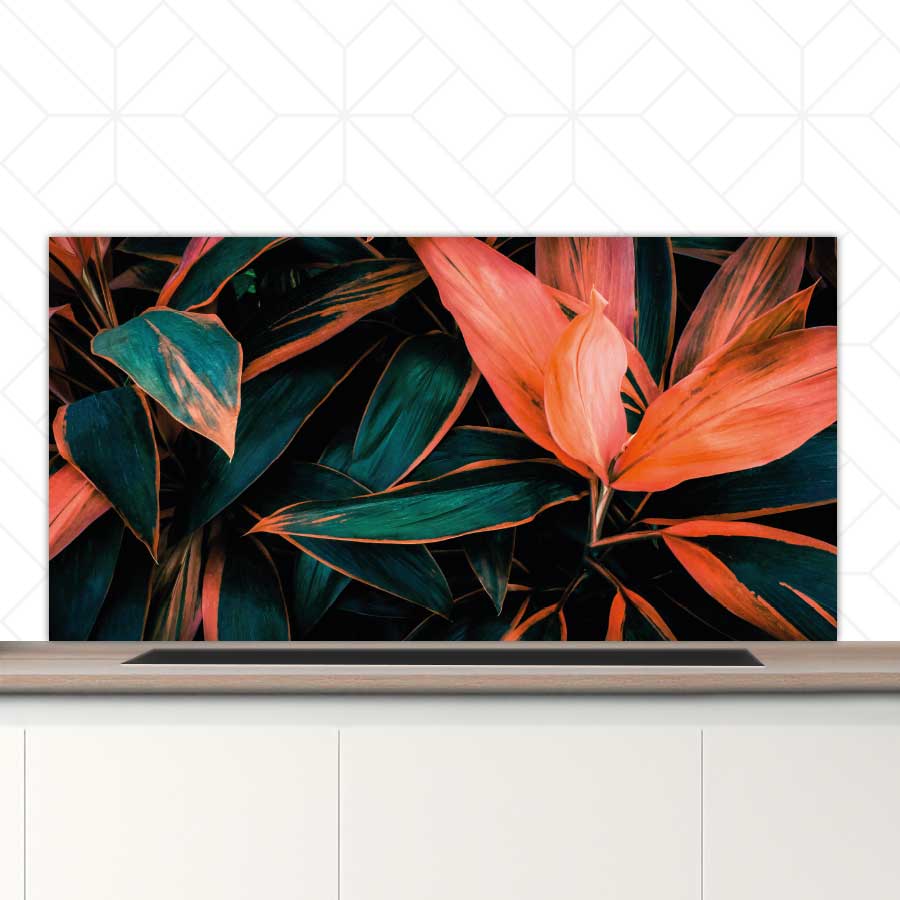 Spatscherm - Tropische bloem