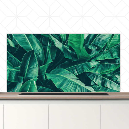 Spatscherm - Tropische bladeren