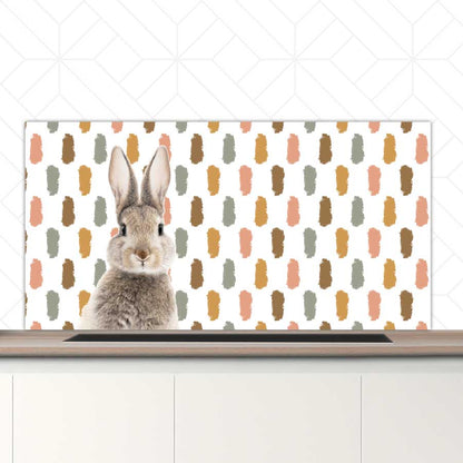 Spatscherm - Funny konijn vlekken