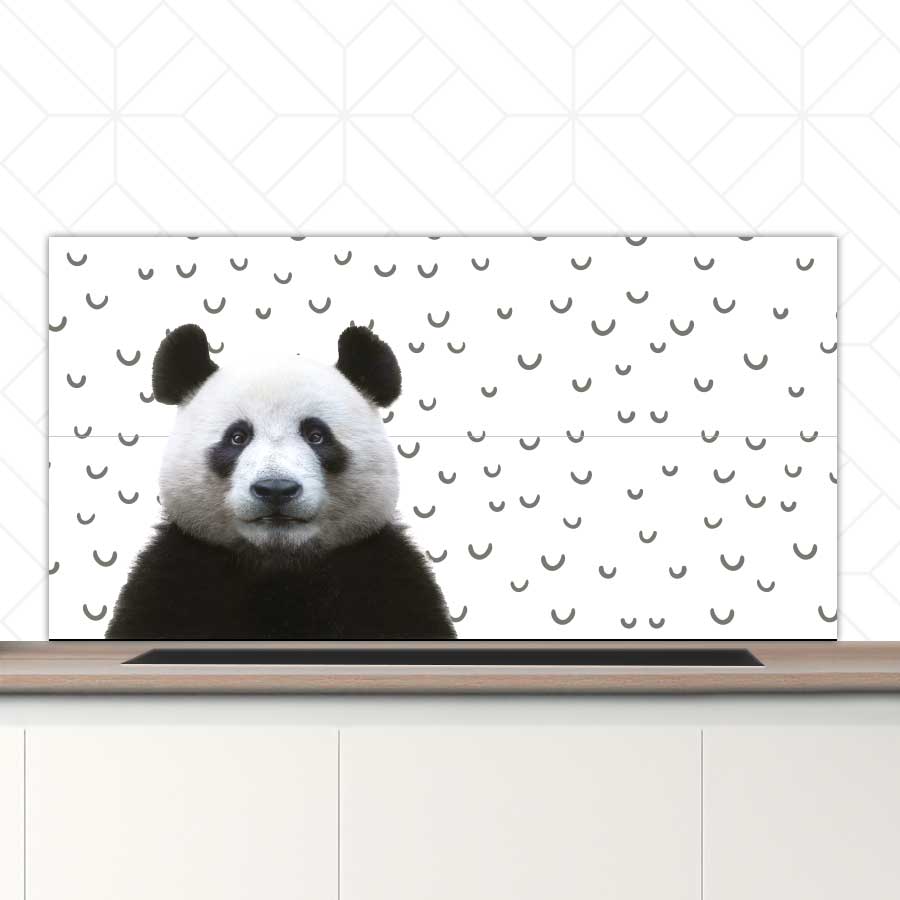 Spatscherm - Funny panda fugler