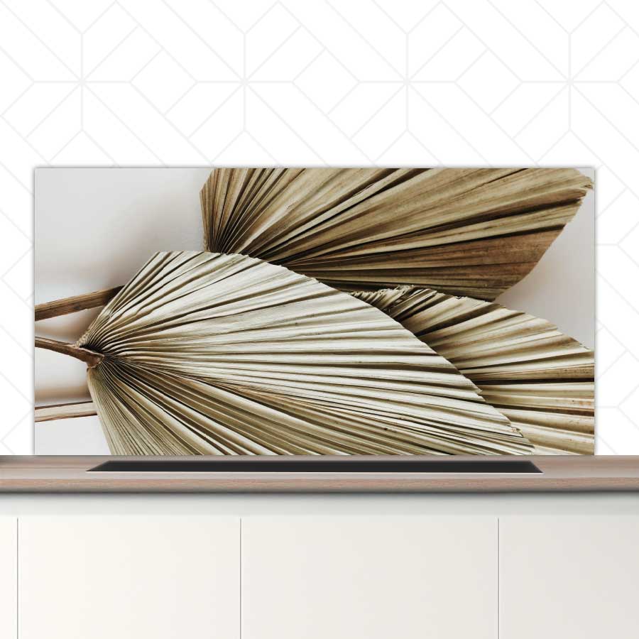 Spatscherm - Gedroogde palmbladeren