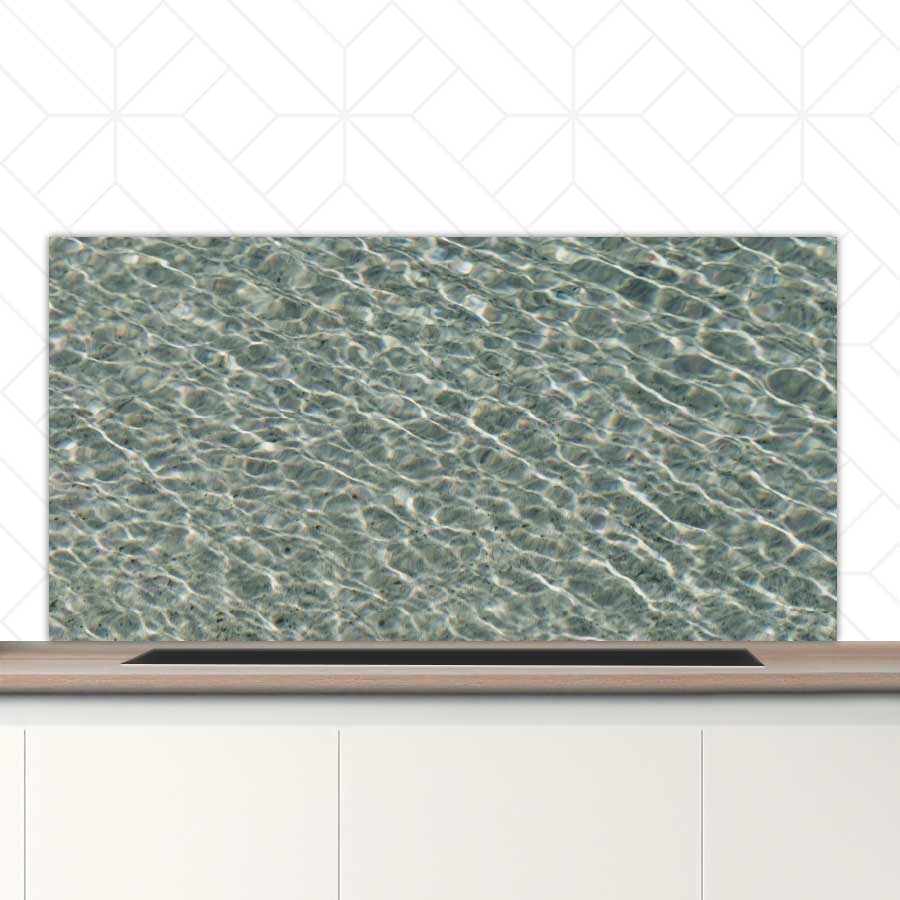 Spatscherm - Helderblauwe zee