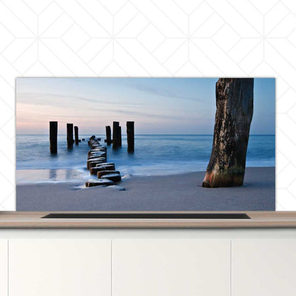 Spatscherm - Golfbreker op het strand