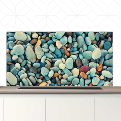 Spatscherm - Stenen strand