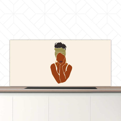 Spatscherm - Afrikaanse vrouw