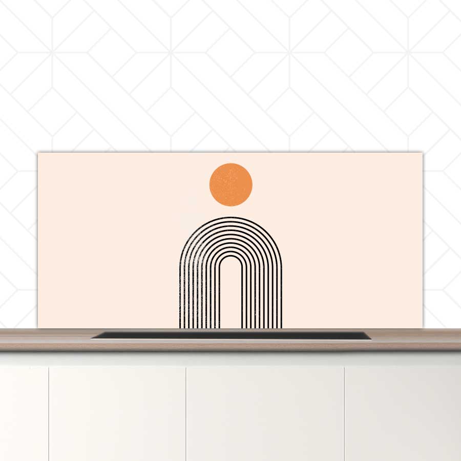 Spatscherm - Boho Regenboog