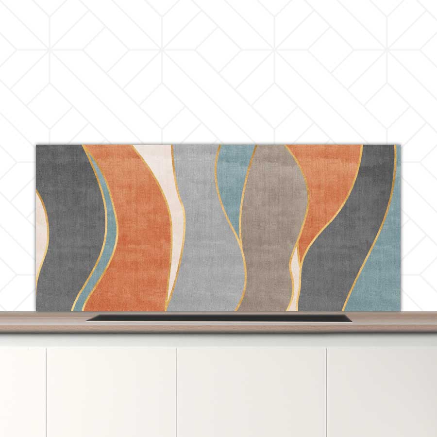 Spatscherm - Abstracte golven